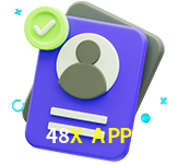 Tornar-se um membro do 48X APP é muito simples