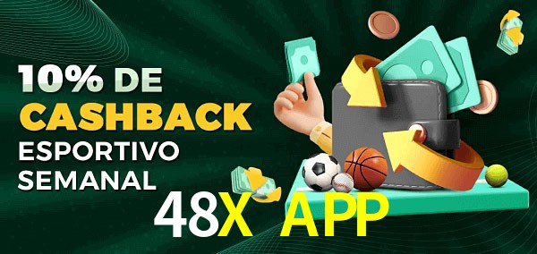 10% de bônus de cashback na 48X APP